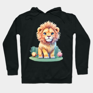 colorful cute lion Hoodie